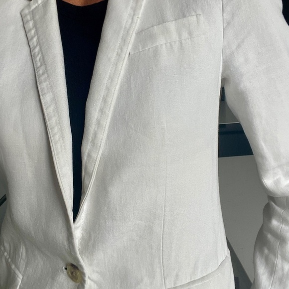 J. Crew TALL Lined Linen Blazer Timeless Classic Minimalist Jacket Beach Casual - Picture 12 of 15